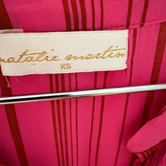 Natalie Martin Fuchsia and Maroon Striped Garment - Picture 2 of 6